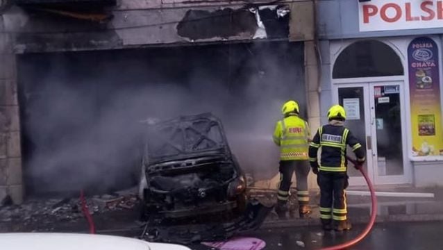 Carlow Tanning Shop Destroyed In Blaze After Car Crashes Into Building