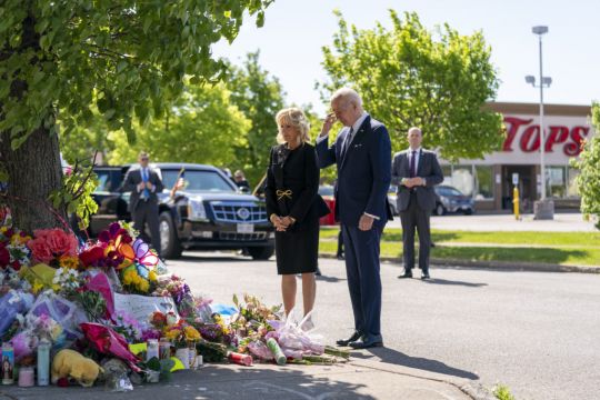 Joe Biden Visits Buffalo To Pay Respects To Victims Of Racist Massacre