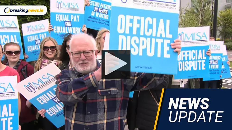 Video: Medical Scientists Strike, Sinn Féin Motion On Maternity Hospital