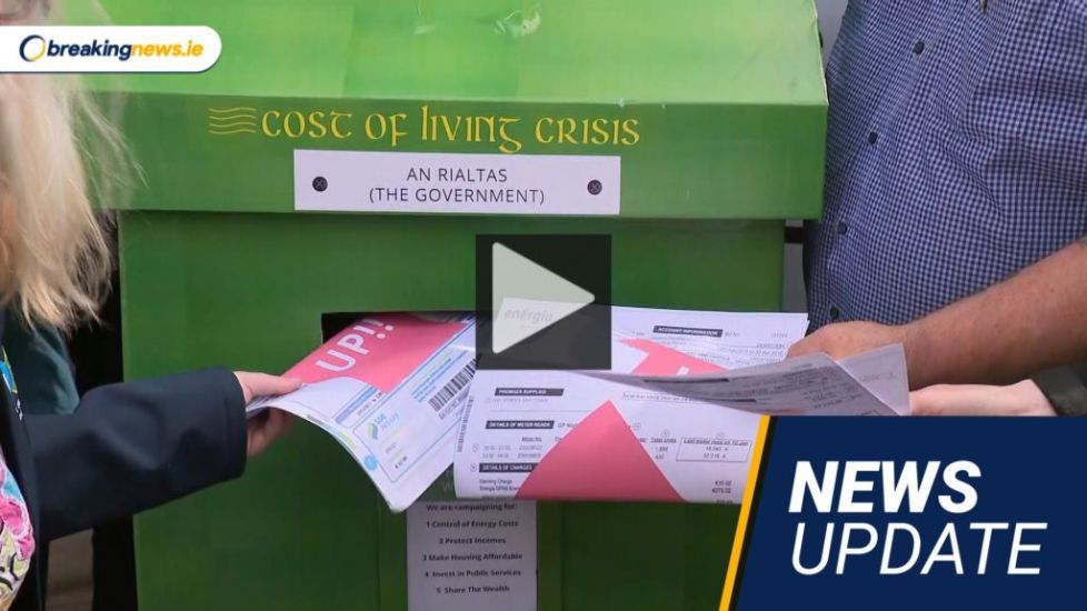Video: Dáil Protest Over Cost-Of-Living Crisis; Eamon Ryan Says Coalition Majority Left ‘Tight’