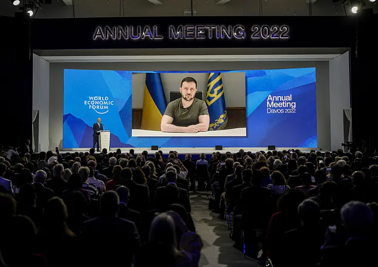 Volodymyr Zelenskiy Calls For More Sanctions On Russia During Speech In Davos