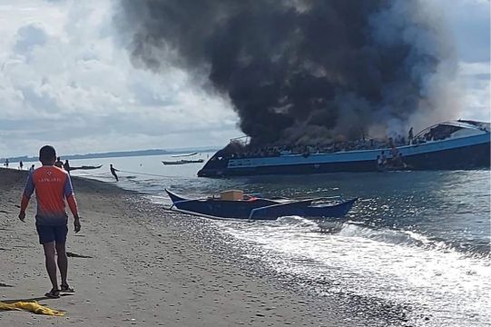 Seven Dead And More Than 120 Rescued From Water After Ferry Fire In Philippines