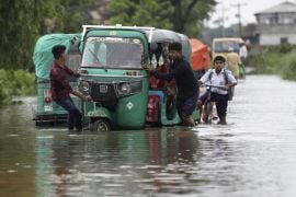 Deluges Of Rain Flood Parts Of India And Bangladesh