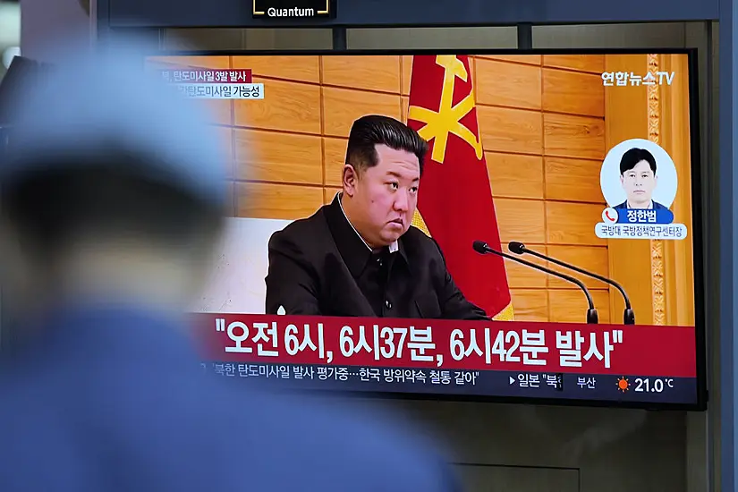 North Korea ‘Fires Suspected Icbm And Two Other Missiles Into Sea’