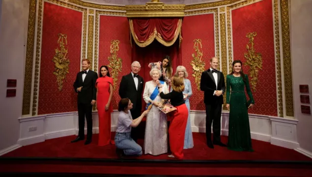 Harry And Meghan Reunited With British Royal Family For Jubilee At Madame Tussauds