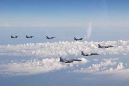 Japan And Us In Joint Jet Flight After China Drill And North Korean Missiles