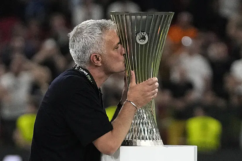 Jose Mourinho Toasts Roma’s Success In First Europa Conference League Final