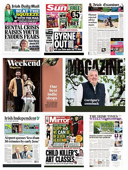 What The Papers Say: Saturday’s Front Pages