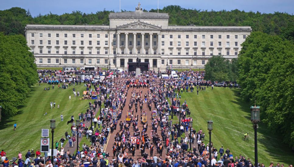 Thousands Gather At Orange Order Celebration Of Northern Ireland Centenary
