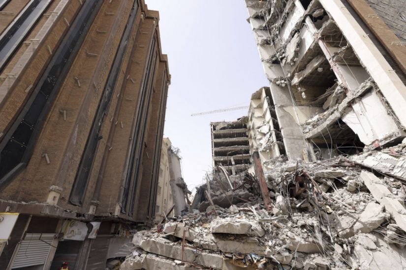 Crowd Confronts Cleric After Iran Tower Collapse Kills 33