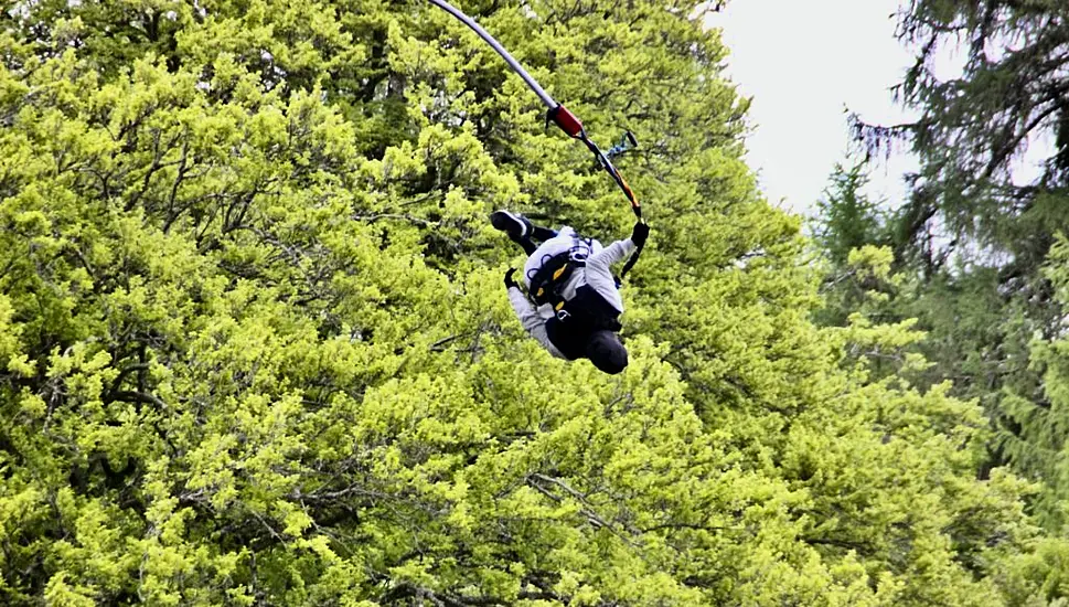 Frenchman Begins World Bungee Jump Record Challenge Off Scottish Bridge