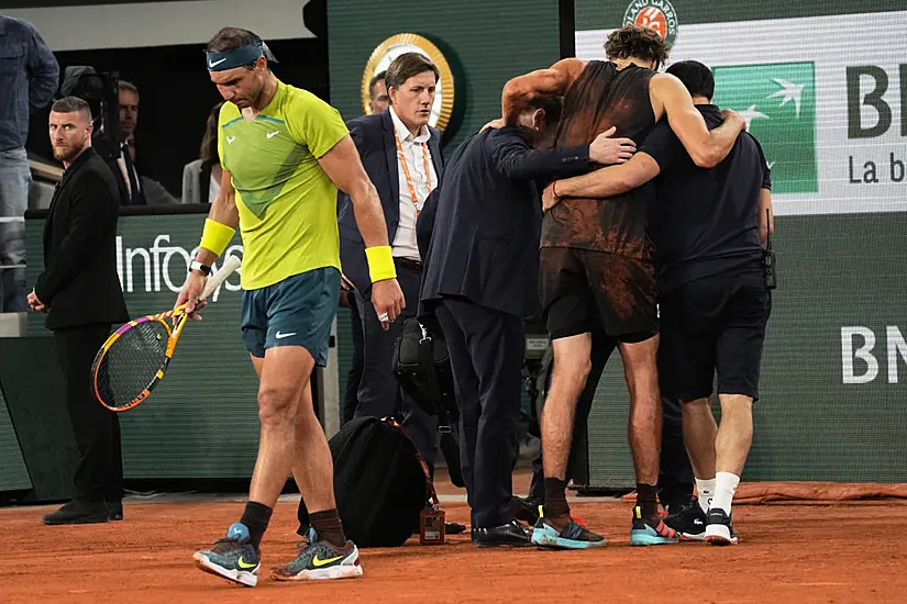 Rafael Nadal Feels ‘Very Sorry’ For Alexander Zverev Over Horrific Ankle Injury