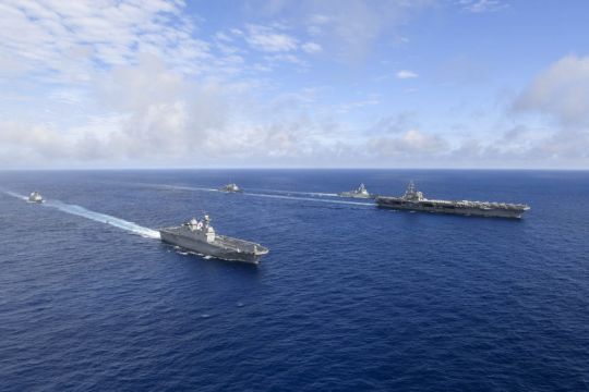 Us And South Korean Navies End Key Exercise Amid North Korea Tension