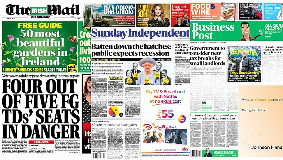 What The Papers Say: Sunday's Front Pages