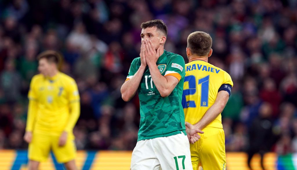 Ireland’s winless Nations League run continues with loss to Ukraine