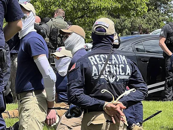 Members Of White Supremacist Group Arrested Near Us Pride Event