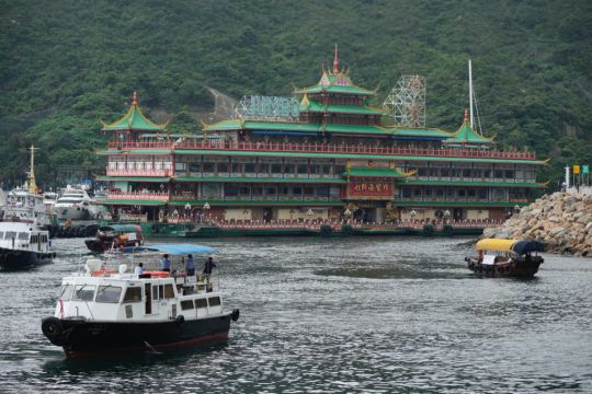 Landmark Floating Restaurant Towed From Hong Kong Harbour