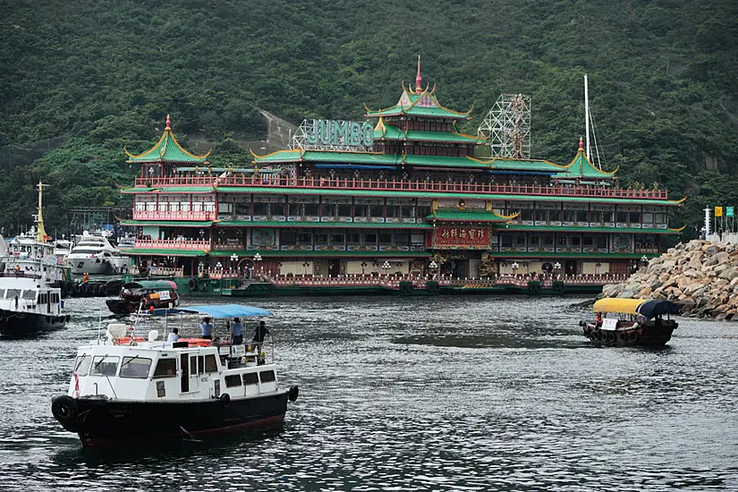 Landmark Floating Restaurant Towed From Hong Kong Harbour