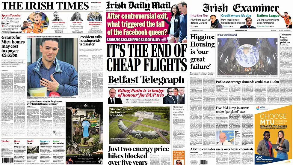 What The Papers Say: Wednesday’s Front Pages