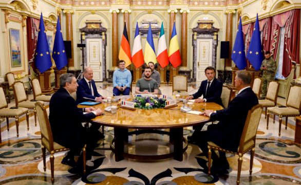 European Leaders Denounce Brutality Of Russian Invasion During Visit To Kyiv