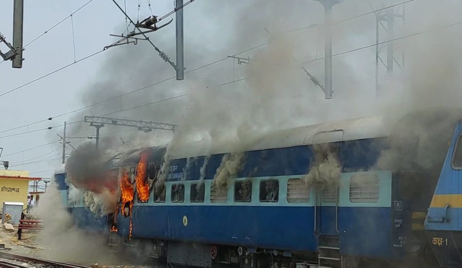 Rioters Set Fire To Trains In Protest Over Short-Term Military Contracts