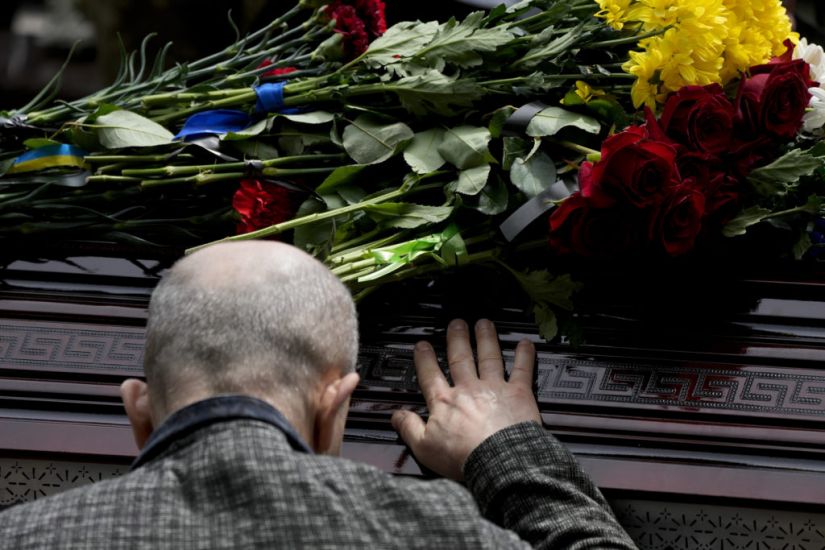 Hundreds Gather In Kyiv For Funeral Of Activist Killed During Invasion