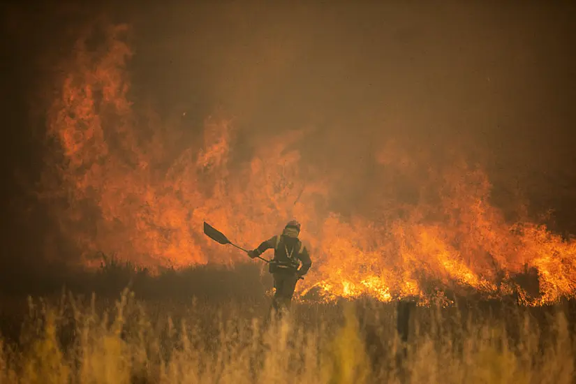 Firefighters In Spain Battle Wildfires Across The Country