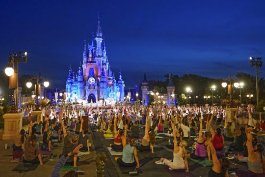 Disney Workers Strike A Pose On International Yoga Day
