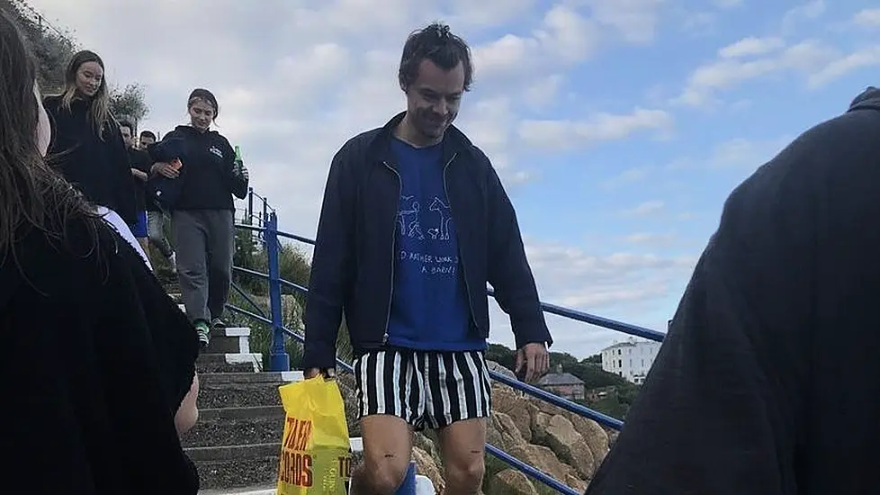 Harry Styles Visits Popular Dublin Swimming Spot Ahead Of Aviva Stadium Gig