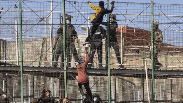 130 Migrants Breach Border Between Morocco And Spanish Enclave