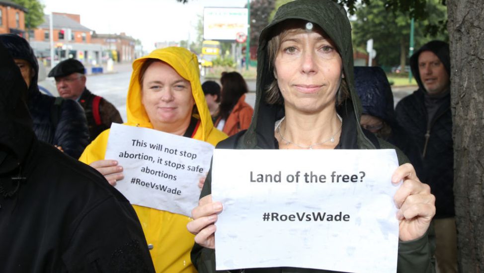 Protest Over Roe V Wade Ruling Held At Us Embassy In Dublin
