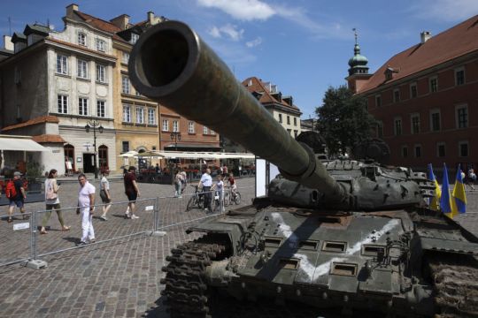 War-Damaged Russian Weapons Go On Display In Poland