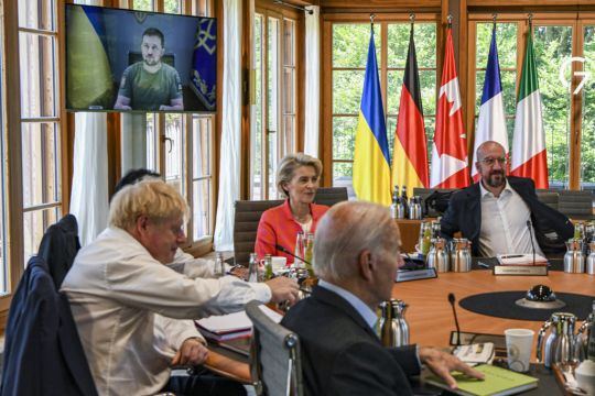 Zelensky Tells G7 Leaders That Ukraine Forces Face Crucial Moment