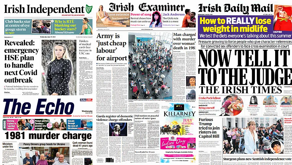 What The Papers Say: Wednesday's Front Pages