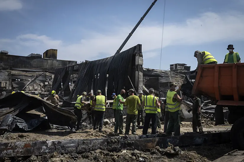 Search Ongoing For 20 Missing After Russian Strike On Ukraine Shopping Centre