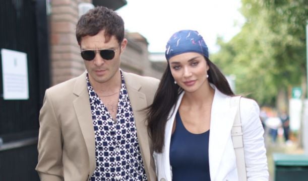 Actors Ed Westwick And Amy Jackson Arrive Together At Wimbledon
