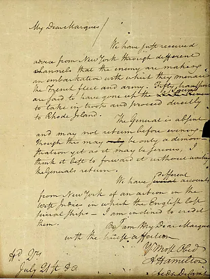 Long-Missing Alexander Hamilton Letter Put On Public Display