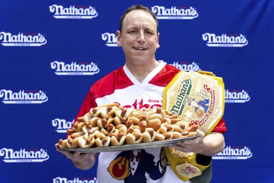 Joey Chestnut Is Champ Again In July 4 Hot Dog-Eating Contest