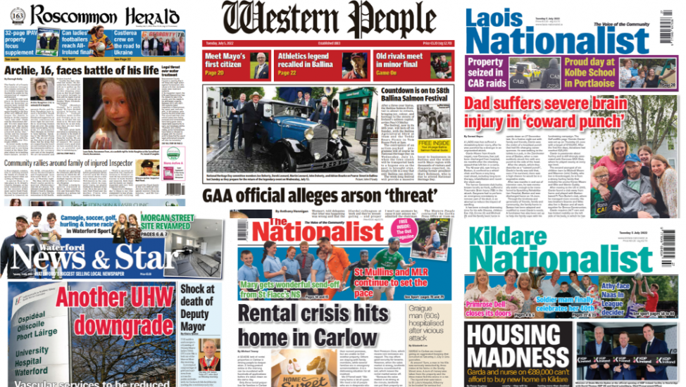 What The Regional Papers Say: Gaa Official Faces Arson Threat And Rental Crisis Woes