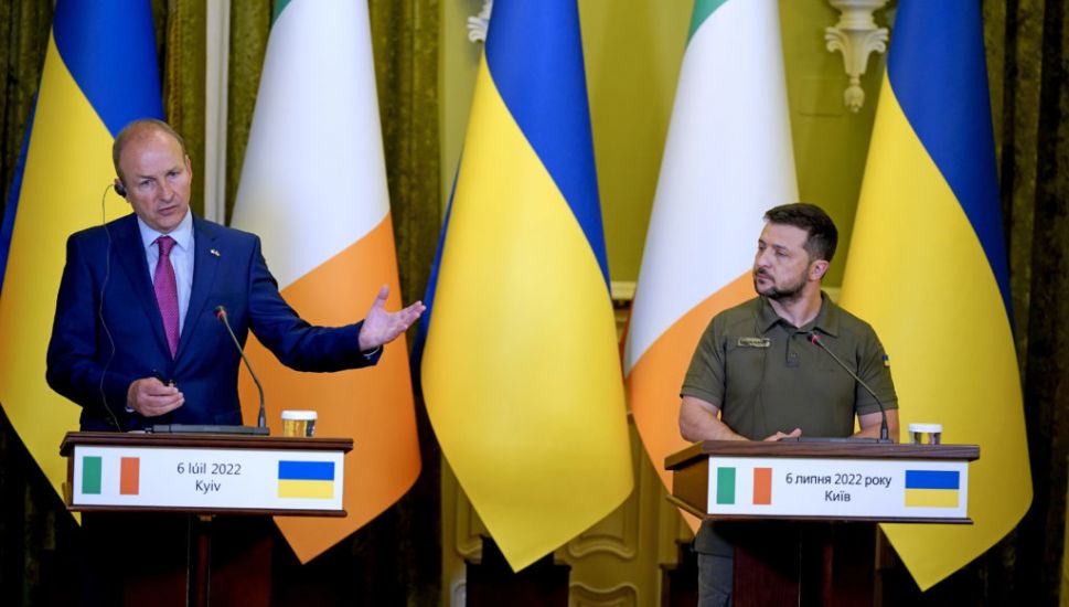 Taoiseach Holds Meeting With President Zelenskiy In Kyiv