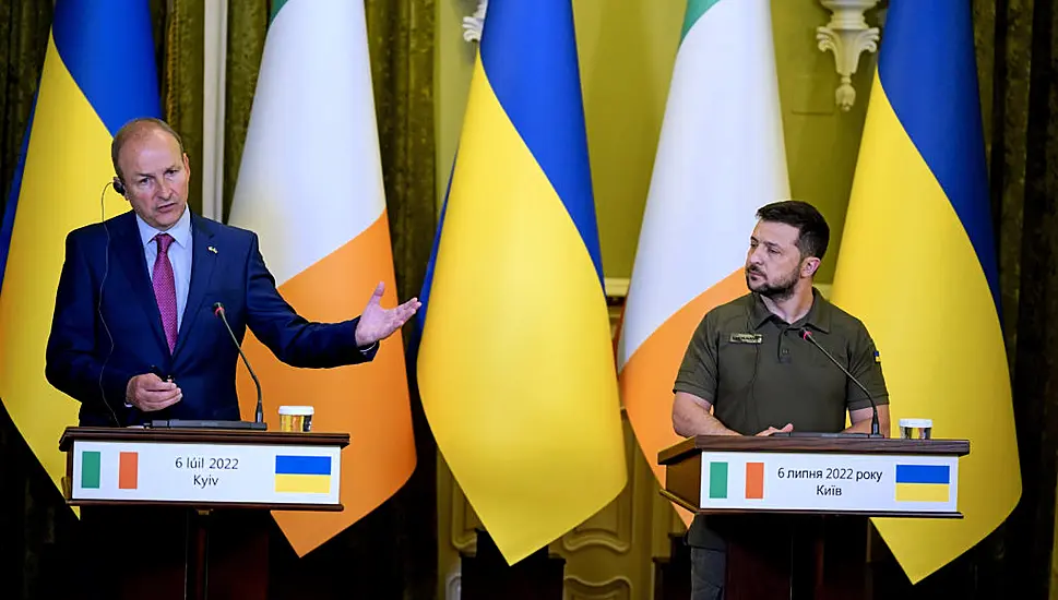 Taoiseach Holds Meeting With President Zelenskiy In Kyiv