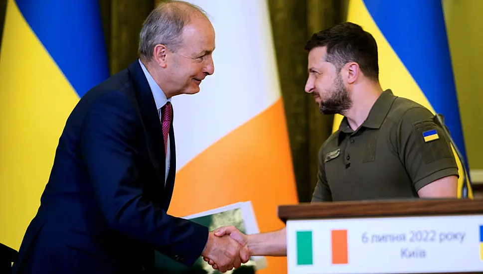 Zelenskiy Thanks Ireland For Its Support After Meeting With Taoiseach In Kyiv