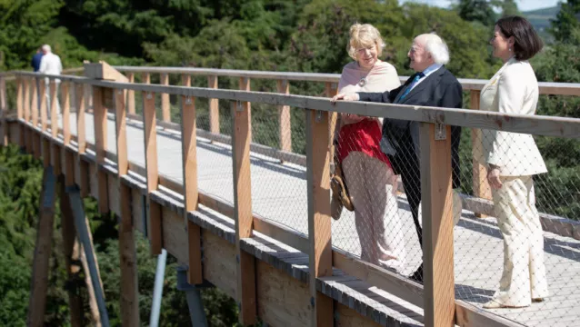 President Higgins Opens Beyond The Trees Visitor Attraction In Wicklow