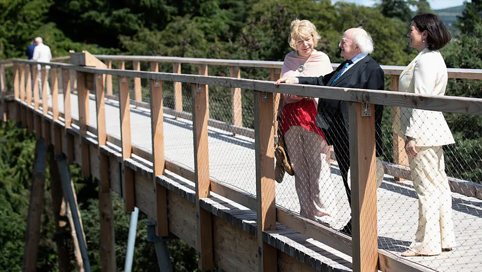 President Higgins Opens Beyond The Trees Visitor Attraction In Wicklow