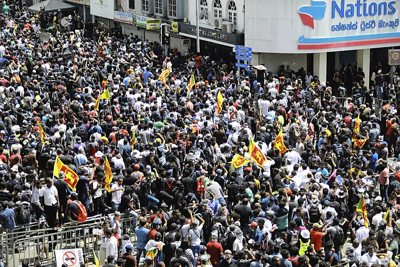 Protesters Storm Residence And Office Of Sri Lankan President