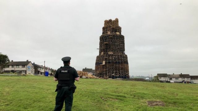Man Dies After Fall From Bonfire In Northern Ireland
