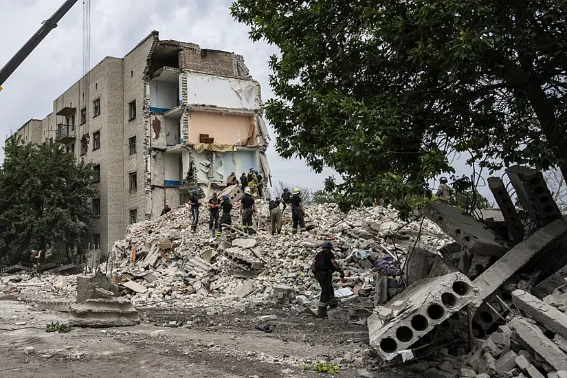 More Than A Dozen Killed As Rockets Destroy Housing Complex In Ukraine