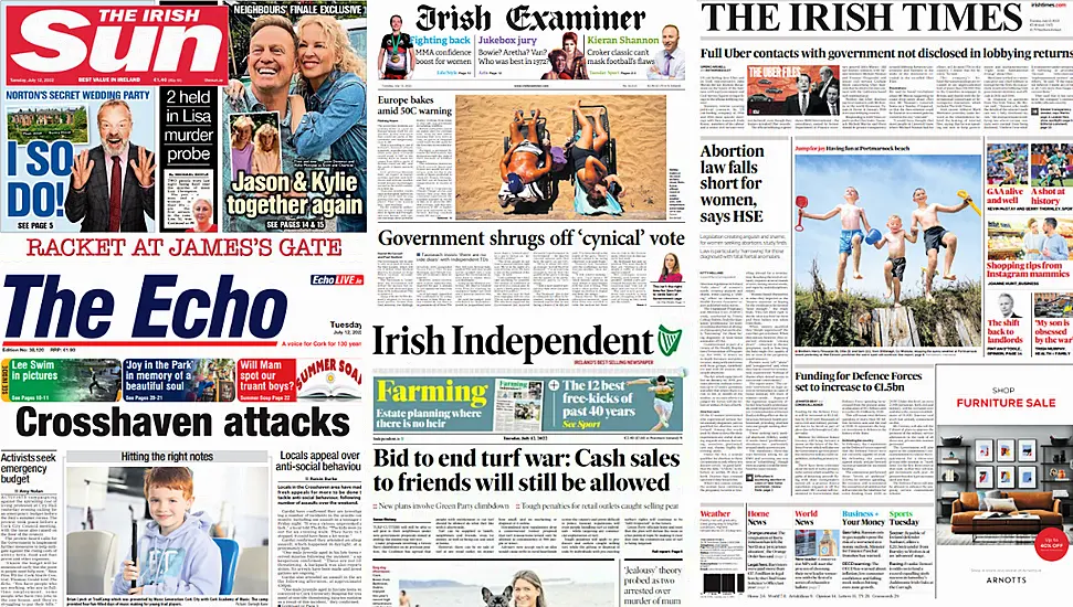 What The Papers Say: Tuesday's Front Pages