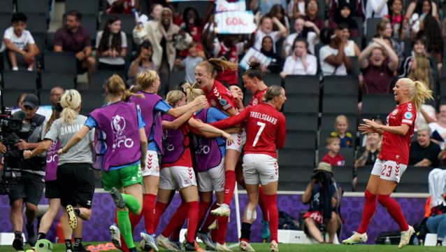 Pernille Harder Header Earns Denmark Win Over Finland To Keep Euro Hopes Alive