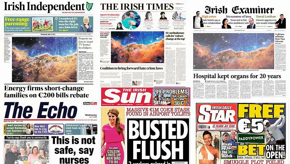 What The Papers Say: Wednesday's Front Pages